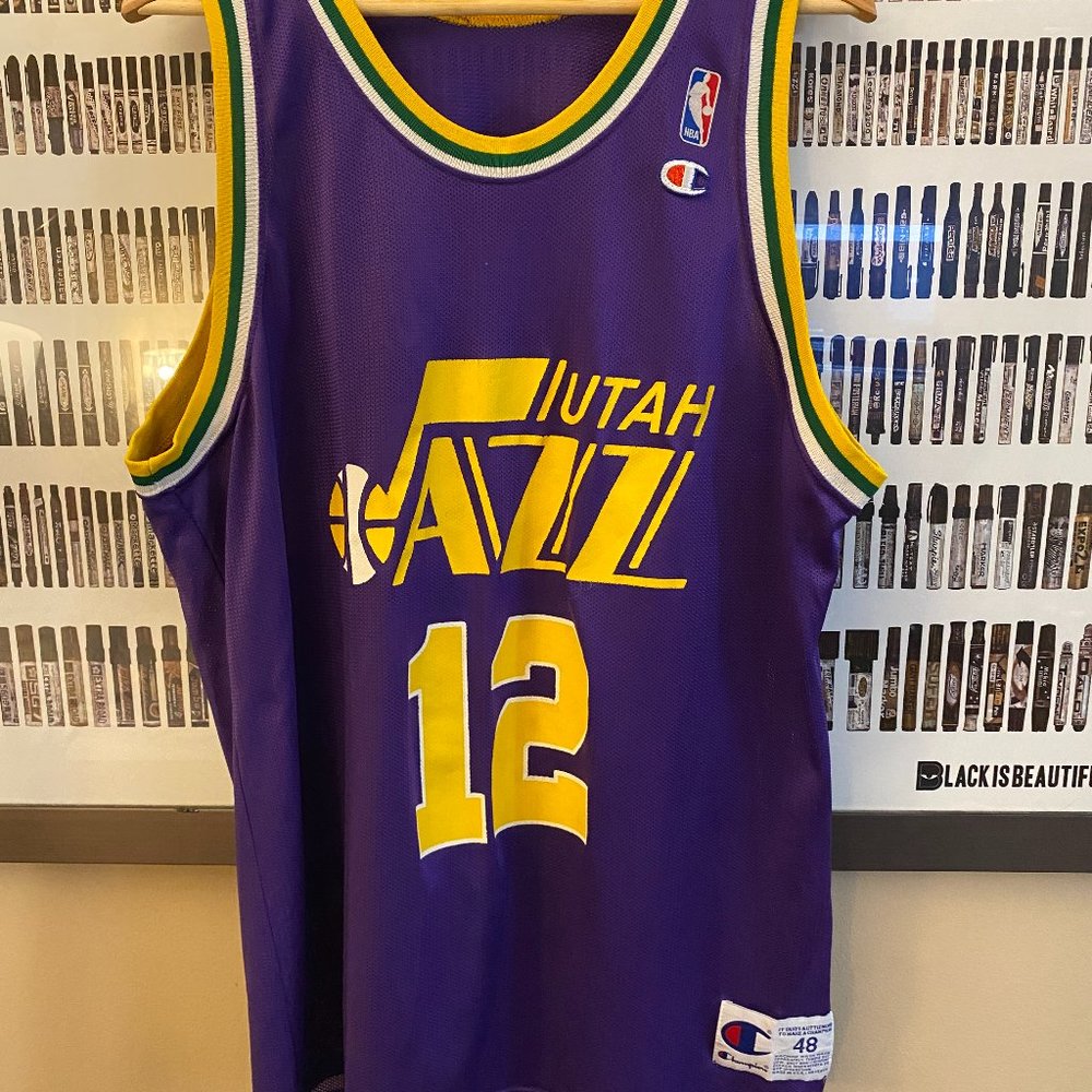 Champion - Utah Jazz John Stockton vintage jersey (1991) 48